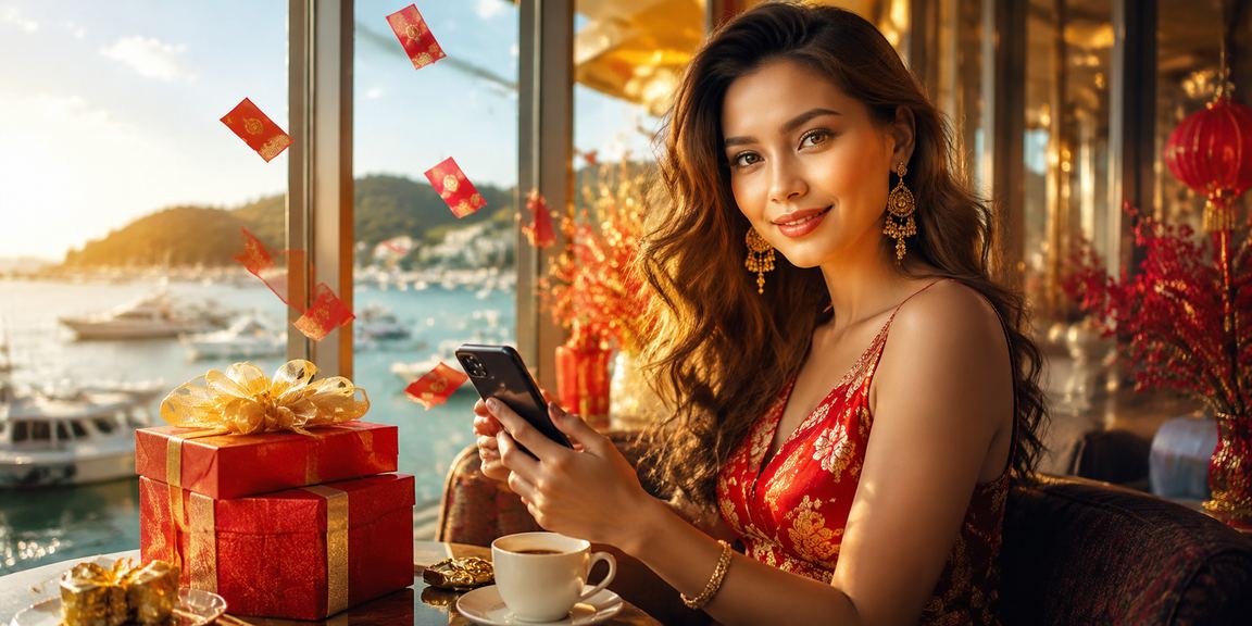 Tawaran bonus selamat datang sampul merah bergaya Melayu di Terengganu